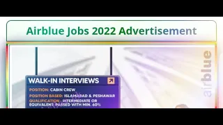 Air Blue Cabin Crew jobs 2022 has been announced in Islamabad and Peshawar apply now