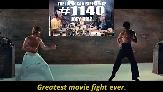 Bruce Lee Vs Chuck Norris- The greatest "movie" fight ever! Called by Joe Rogan and Joey Diaz.