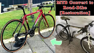 Building a road bike from MTB convert to ROAD BIKE [Restoration]