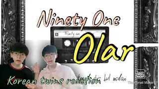 Korean twins first react to Olar - Ninety One - Qpop! 🇰🇿