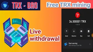 Free TRX mining Tamil | live withdrawal proof