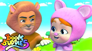 The Lion and The Mouse Story | Pretend Play Song | Short Stories For Kids with Boom Buddies
