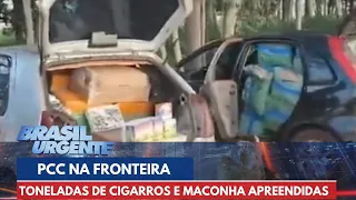 PCC: Toneladas de cigarros e maconha apreendidas em rota do tráfico | Brasil Urgente