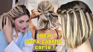 EASY HAIRSTYLES WITH BRAIDS FOR SHORT HAIR |fashion girls
