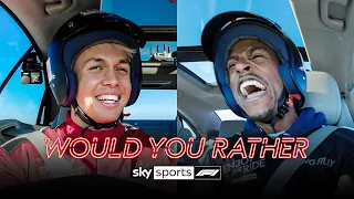 Defend like Hamilton or Attack like Verstappen?! | Would You Rather with Alex Albon & Yung Filly