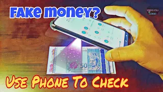 How to check a fake money with your phone | DIY UV light detector - life hacks