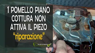 Uno o più pomelli del piano cottura non attivano il piezoelettrico