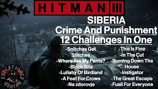Hitman 3: Siberia - Crime And Punishment - 12 Challenges All In One