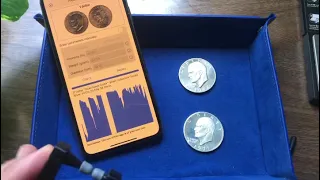 Counterfeit Eisenhower “Ike” Dollar - 40% Silver - Ping Test