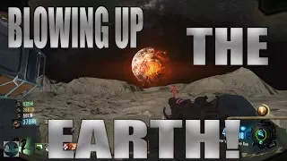 BLOWING UP THE EARTH & AREA 51 AFTERMATH-MOON REMASTERED EASTER EGG ENDING  FULL HD