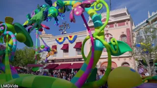 2018 Pixar Play Parade Returns! Disneyland Park: Inside Out, Luxo Lamp, Up! 60fps