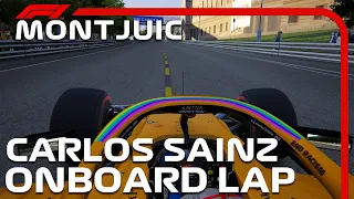 F1 Montjuic Circuit | Carlos Sainz Onboard | Assetto Corsa