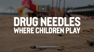 Drug needles where children play