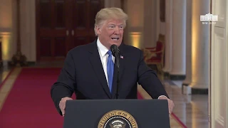 President Trump Hosts a Press Conference