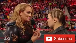 Nia jack vs Rousey Ronda match in WWE RAW