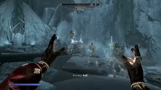 Level 56 Conjuration Build VS Karstaag Legendary SKYRIM