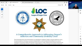 Webinar - Plan to Address Oregon's Addiction Crisis