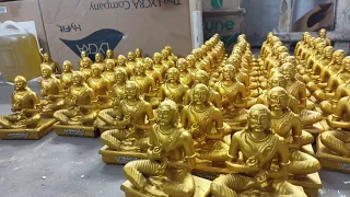 how polyresin statues are made , god idols , decorative idols, gold plated idols 9363007719