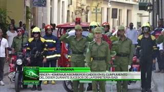 Realizan en Cuba tributo a bomberos caídos en el incendio de Ferretería Isasis