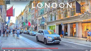 London City Walk | 4K HDR Virtual Walking Tour around the City | Mayfair to Soho London, Belgravia