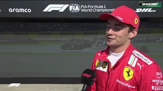 Charles Leclerc post race interview - 2021 British GP