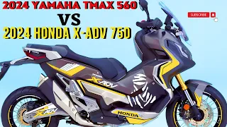 2024 Yamaha TMAX 560 vs 2024 Honda X-ADV 750 | The Battle of Maxi-Scooters