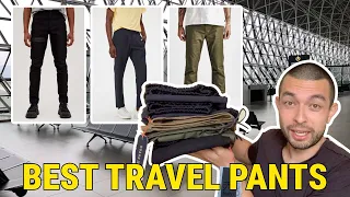 Best Mens Travel Pants 🛫👖 | Comparing 5 Pants & 3 Different Brands | Outdoor Voices, Roark & Foehn