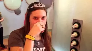 Reaction to trying the Beverly drink at the Coca Cola Club Cool at Epcot in Walt Disney World Resort