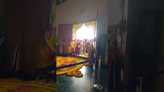 His Holiness 43 sakya trizin Gyana Vajra Rinpoche visit in Dzongsar khyentse Institute monastery.