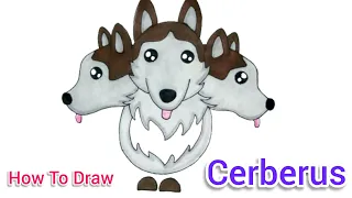 How To Draw Cerberus Dog From Roblox Adopt Me Pets Easy Drawing