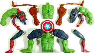 Assemble Hulk Smash VS Siren Head VS Spiderman Avengers Superhero Toys