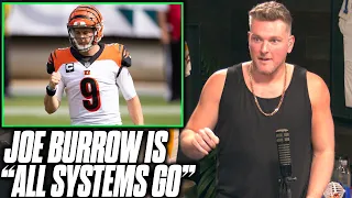 Pat McAfee Reacts To News That Joe Burrow Is All Systems Go After Knee Injury