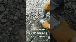 Установка замка на калитку