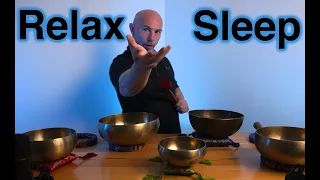 Relaxation Breath Work - Healing Sleep ASMR - Tibetan Singing Bowls