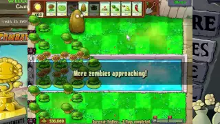 Plants vs Zombies: Survival Endless Flags 1-4