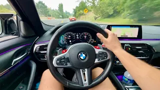 BMW M5 F90 + Cat less Down Pipes + Air Intakes DRIVE POV