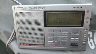 Revisiting Tecsun PL-600 BBC World Service 12095 kHz Shortwave via Ascencion Island on telescopic