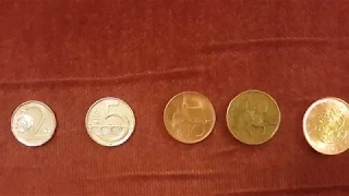Как выглядят чешские кроны. Монеты.