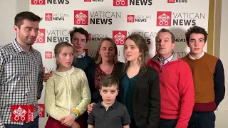 La famille Lefèvre a chanté pour le Pape