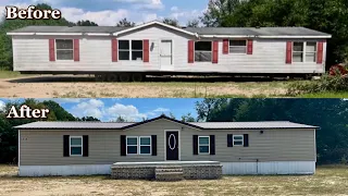 REMODELING OUR DOUBLE WIDE MOBILE HOME |BEFORE & AFTER🏡