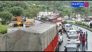 Jammu Srinagar National Highway closed due to shooting stones