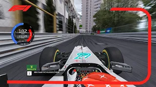 Schumacher's BRILLIANT pole lap at Monaco in 2012 - Assetto Corsa
