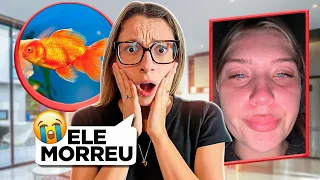 😭 O PEIXE DA MINHA AMIGA MARIA MORREU... A TRISTE HISTÓRIA DO TONY 🐠