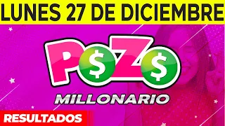 Resultados de Pozo Millonario del Lunes 27 de Diciembre del 2021