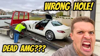 THIS CAN'T BE HAPPENING! My Mercedes SLS AMG Got The Wrong Fluid In The Wrong Place???