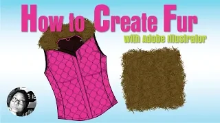 How to Draw Fur on a Fashion Flat Sketch in Illustrator