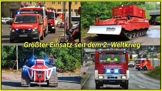 [Löschpanzer, Alpha Robotics uvm.🚨] Einsatzfahrten 》 Waldbrand im Grunewald nach Explosion