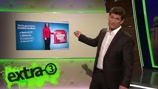 Christian Ehring zu Schäubles Vorschlag Rente mit 70 | extra 3 | NDR