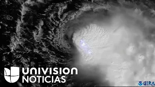 Así se ve la tormenta Fiona desde el espacio en su avance hacia Puerto Rico, donde hay aviso de hura