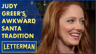 Is Judy Greer Too Old To Sit On Santa's Lap? | Letterman